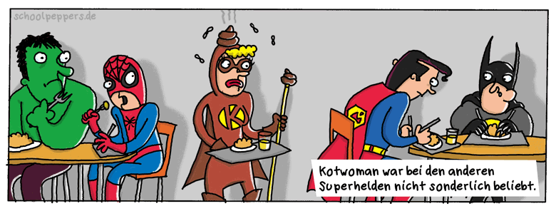 Nicht jeder ist zum Superhelden geeignet.