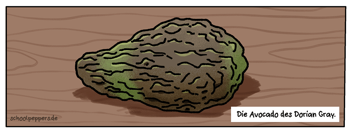 Die Avocado des Dorian Gray.